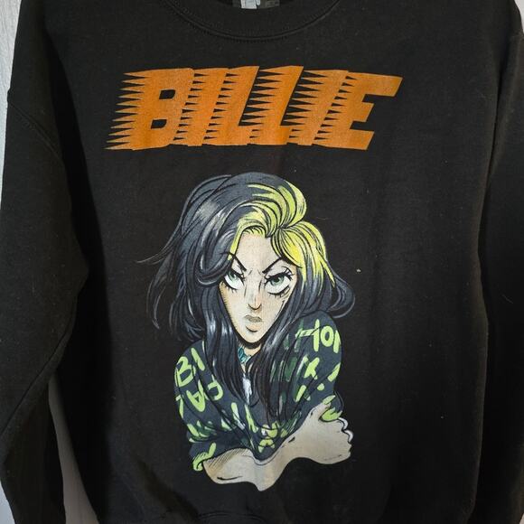 Billie Eilish Black Oversized Sweatshirt size Large - Picture 4 of 5